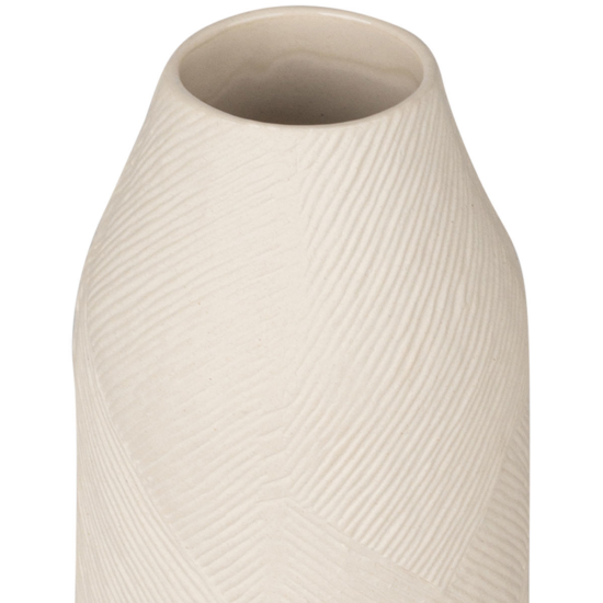 ΑΝΑΓΛΥΦΟ ΒΑΖΟ CLAYRA ΚΕΡΑΜΙΚΟ 29cm IVORY