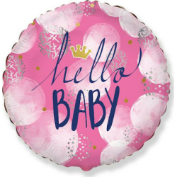 ΜΠΑΛ FOIL ΣΤΡΟΓ HELLO BABY GIRL 46ΕΚ.