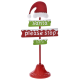 ΧΡ ΤΑΜΠΕΛΑ ΜΕΤΑΛΙΚΗ SANTA STOP HERE 23Χ13Χ45 ΧΡ ΤΑΜΠΕΛΑ ΜΕΤΑΛΙΚΗ SANTA STOP HERE 23Χ13Χ45