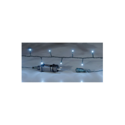 100 LED Ψυχρό Λευκό 5μ σε Σειρά με Πράσινο Καλώδιο Με Επέκταση Σταθερά