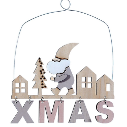 17Α90844 ΞΥΛ.XMAS 21Χ18Χ0.5CM