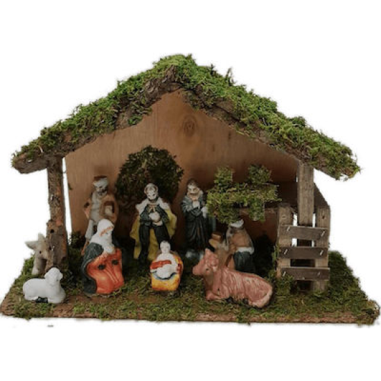 Φάτνη Ξύλινη Μεγάλη 31x20cm