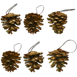 Κουκουνάρια Κρεμαστά πακ=6τεμ 4cm