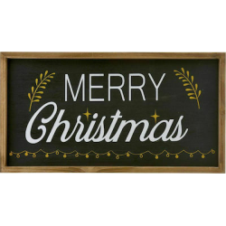ΧΡ ΞΥΛΙΝΗ ΠΙΝΑΚΙΔΑ MERRY CHRISTMAS 45X24EK