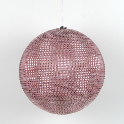 ΜΠΑΛΑ DECOR ΡΟΖ DISCOBALL 20CM