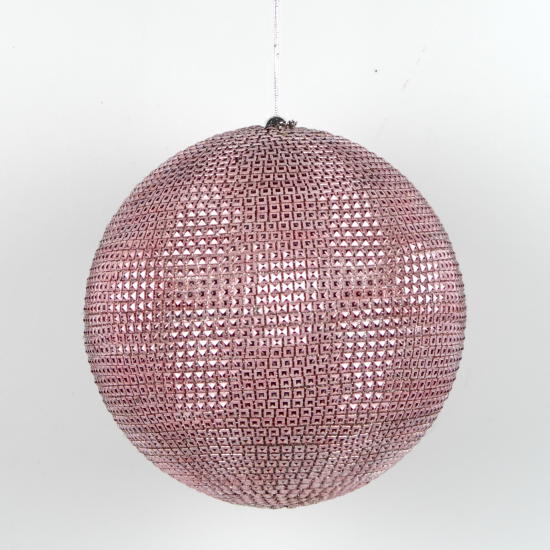 ΜΠΑΛΑ DECOR ΡΟΖ DISCOBALL 20CM
