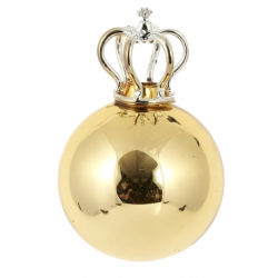 ΓΥΑΛΙΝΗ ΜΠΑΛΑ- ΔΑΚΡΥ ΧΡΥΣΟ  ΜΕ ΚΟΡΩΝΑ 3ΣΧ