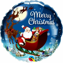 ΜΠΑΛ FOIL  CHRISTMAS ST. NICK 46εκ.