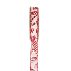 ΚΟ GLITTER CANDY CANES 2,3cmx9m