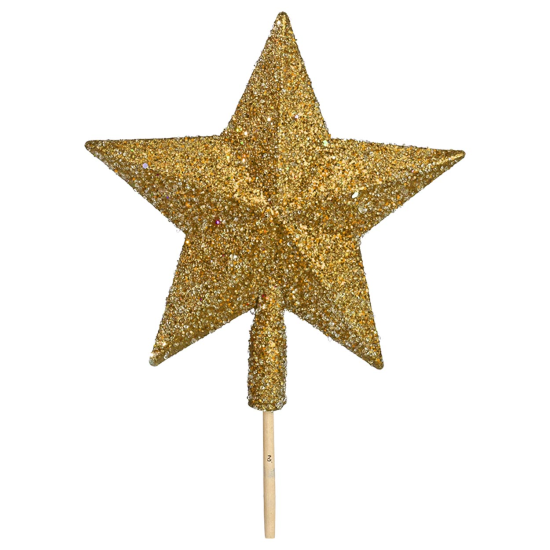 ΚΟΡΥΦΗ ΠΛΑΣΤΙΚΗ ΜΕ ΓΚΛΙΤΕΡ ΧΡΥΣΗ 15CΜ