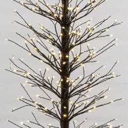 Φωτιζ.Δέντρο Με 320 Led Φωτάκια (32 Led Flash) ,Μετασχηματιστή ip44 Καφέ 90(h)cm.