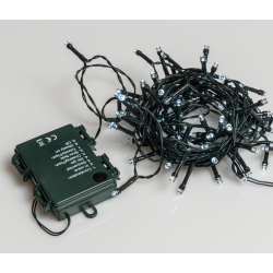 50 Led Μπαταρίας Με Πρόγρ.Και Χρονοδιακ.Πράσ.Καλ/Λευκ.Λαμπ. 3,75Μ(Kelvin: 6.000 - 10.000)