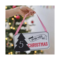 Μαυροπίνακας Countdown Festive Sleeps Until Christmas
