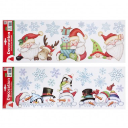 Χριστουγεννιάτικα Αυτοκόλλητα Παραθύρου 2σχ 59.5Χ21εκ