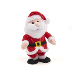 Λούτρινος Άγιος Βασίλης & Τάρανδος με Ελληνικά Κάλαντα & Κίνηση 30εκ.