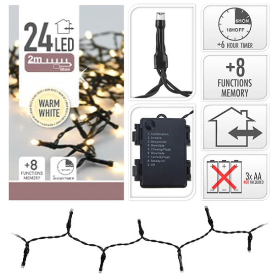 ΛΑΜΠΑΚΙΑ ΖΕΣΤΟ 1,70 Μ 24 LED