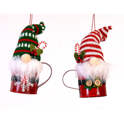 ΝΑΝΟΣ 2 ΣΧΕΔΙΑ 15cm Fabric gnome w/watering can (ΤΙΜΗ ΤΕΜΑΧΙΟΥ)