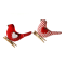 ΚΡΕΜΑΣΤΟ ΣΤΟΛΙΔΙ 2 ΣΧΕΔΙΑ Red/white bird w/heart