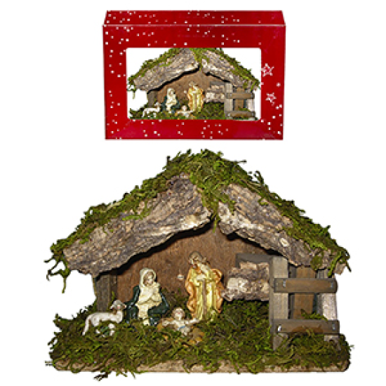 Φάτνη Ξύλινη Μικρή 18x12cm