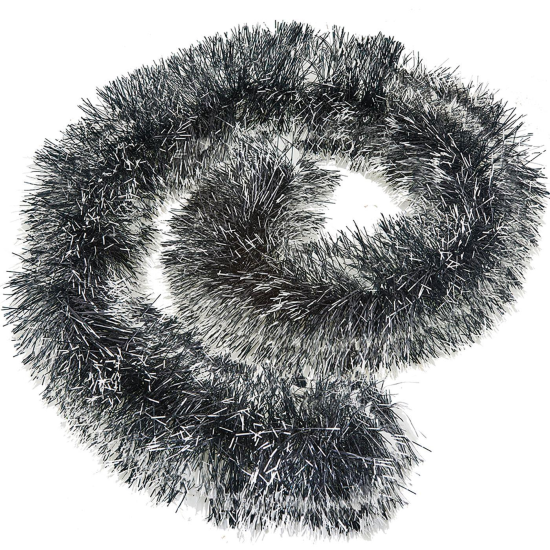 Γιρλάντα πράσινη παχιά tinsel Φ:17cm / Y:2m