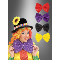 ΠΑΠΙΓΙΟΝ MAXI BOW TIE velvet  sequin - 4colors ass