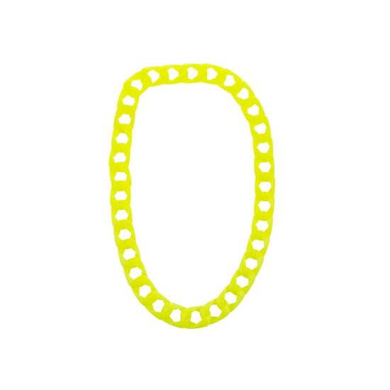 Κολιέ Αλυσίδα Fluo Κίτρινο Κολιέ Αλυσίδα Fluo Κίτρινο