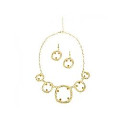 Σετ Κολιέ & Σκουλαρίκια σε Χρυσό Χρώμα
