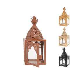 ΦΑΝΑΡΙ ΜΕΤΑΛΛΙΚΟ MOROCCAN ΣΕ 3ΧΡ.17CM HE 495