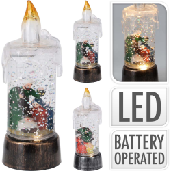 ΚΕΡΙ LED ΑΚΡΥΛΙΚΟ 13cm 4Σχδ