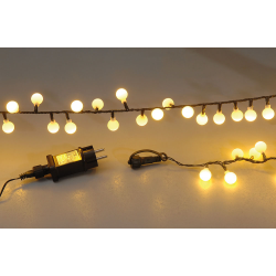 100 Led Με Μπίλια Με Πρόγρ,Επέκτ Και Μετασχ Ip44 ,Πράσ.Καλ/Θερμ.Λαμπ 5 Μ
