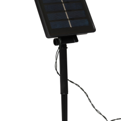 100 Led Με Ηλιακό Πάνελ, 8 Προγρ.Και Μετασχ.Ip44, Πράσ.Καλ/Θερμ.Λαμπ. 10 Μ