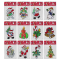 Αυτοκόλλητα gelly xmas σχέδια Καρ=25x15cm