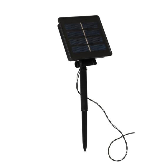 200 Led Με Ηλιακό Πάνελ, 8 Προγρ.Και Μετασχ.Ip44, Πράσ.Καλ/Θερμ.Λαμπ. 20Μ..