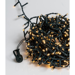 500Led Με Επέκτ.Και Μετασχ.Πράσ.Καλ/Θερμ.Λαμπ, 25 Μ
