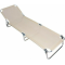 Ξαπλώστρα Παραλίας Πτυσσόμενη Αλουμινίου 187x58x24εκ σε Εκρού Χρώμα