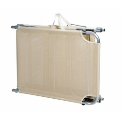 Ξαπλώστρα Παραλίας Πτυσσόμενη Αλουμινίου 187x58x24εκ σε Εκρού Χρώμα