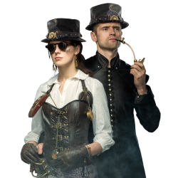 ΚΑΠΕΛΟ SteamPunk Δερματίνη