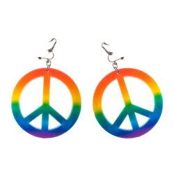 Σκουλαρίκια Hippie  Με Σήμα Ειρήνης