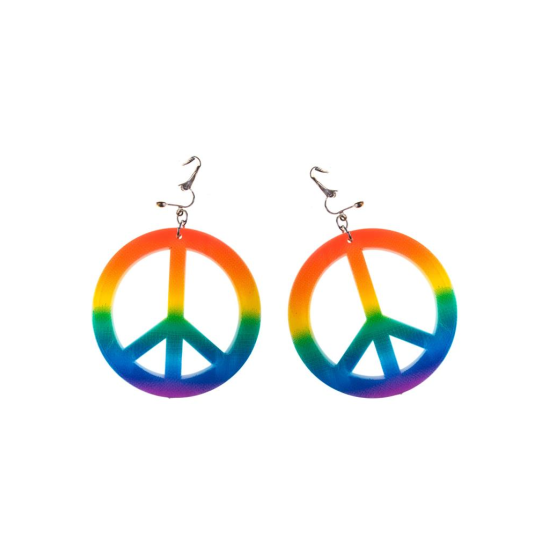 Σκουλαρίκια Hippie  Με Σήμα Ειρήνης