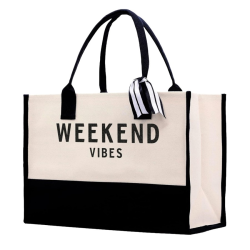 ΤΣΑΝΤΑ ΘΑΛΑΣΣΗΣ ΚΑΜΒΑΣ 50X38CM "WEEKEND VIBES" MJ190474 ΠΡ. ΚΙΝΑ