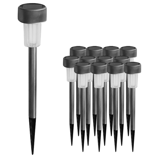 Ηλιακό Φαναράκι Inox 36,5x5,5cm Ηλιακό Φαναράκι Inox 36,5x5,5cm