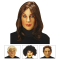 ΜΑΣΚΑ FRIENDS WITH WIG  4 ΣΧΕΔΙΑ