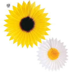 ΧΑΡΤΙΝΗ ΔΙΑΚ.DAISY AND SUNFLOWER  50 cm - 2 ΣΧΕΔΙΑ