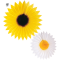 ΧΑΡΤΙΝΗ ΔΙΑΚ.DAISY AND SUNFLOWER  50 cm - 2 ΣΧΕΔΙΑ