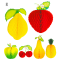 ΧΑΡΤΙΝΑ ΔΙΑΚ.ΦΡΟΥΤΑ BIG HONEYCOMB FRUIT 52 cm - 6 ΣΧΕΔΙΑ