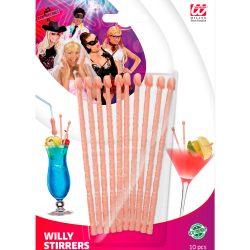 Αποκριάτικο Αξεσουάρ Πονηρό WILLY STIRRERS set of 10