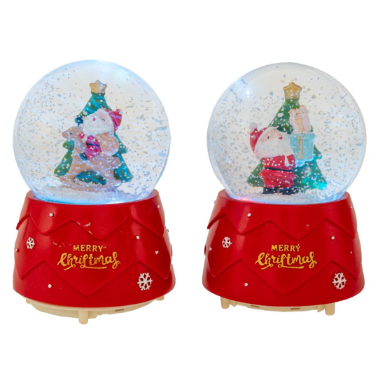 ΧΡ ΚΟΚΚΙΝΗ ΠΟΛΥΡΕΖΙΝ ΦΩΤΙΖΟΜΕΝΗ ΝΕΡΟΜΠΑΛΑ ΜΕ ΑΓΙΟ ΒΑΣΙΛΗ ΚΑΙ ΜΟΥΣΙΚΗ 2 ΣΧΕΔΙΑ