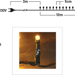200L LED ΕΠΕΚ/ΝΟ 10M ΠΡΑΣΙΝΟ ΚΑΛΩΔΙΟ-ΣΤΑΘΕΡΟ ΘΕΡΜΟ ΛΑΜΠΑΚΙ ΕΞΩΤ.ΧΩΡΟΥ 31V