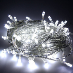 100L LED ΜΕ ΠΡΟΓΡΑΜΜΑ ΔΙΑΦΑΝΟ ΚΑΛΩΔΙΟ-ΛΕΥΚΟ ΛΑΜΠΑΚΙ ΕΞΩΤ.ΧΩΡΟΥ 31V