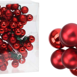 ΜΠΑΛΑ ΓΥΑΛΙΝΗ ΚΟΚΚΙΝΗ ΣΕ ΠΙΚ 2cm S/12